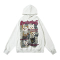 Animal Cat Print Hooded Pullover