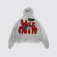 Casual Letter Print Fashion Hoodie Harajuku Vintage