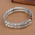 Dragon-head Double-bell Bracelet Vintage Style Bangle
