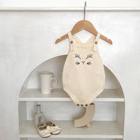 Baby Cat Embroidered Knitted Strap