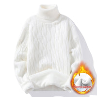 High Neck Velvet Thickening Thermal Sweater