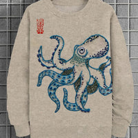Men's 3D Digital Printed Round Neck Sweater
