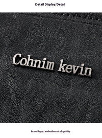 Men's Fashion Personalized Leather Messenger Bag