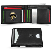 Card Holder Portable Carbon Fiber Coin Purse Men's Leather Bag