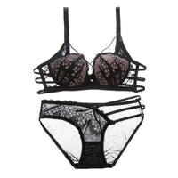 European And American Lace Back Bra Suit
