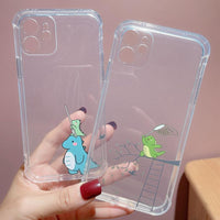 Creative Dinosaur Transparent Soft Phone Case IPhoneX