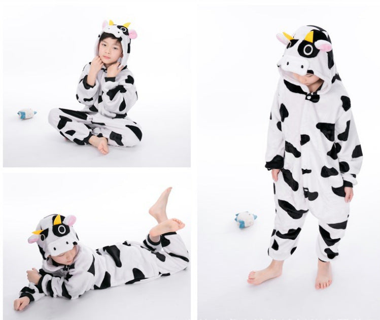 One-piece Pajamas Animal Men And Women Coral Fleece