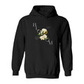 Printed European And American Plus Velvet Hooded Sweater