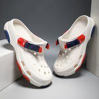 Men's Summer Wear Thick Bottom Increased Closed Toe Coros Slippers