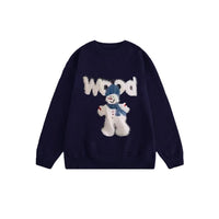 Laid-back Style Knit Base Sweater For Women