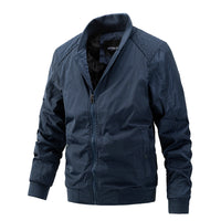 Collar Thin Cotton Slim Korean Fashion Men's Coat