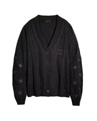 Cardigan Embroidery XINGX Loose And Idle Dinified Sweater