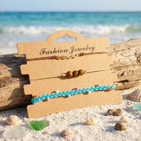 Handwoven Summer Resort-Style Three-Tier Layered Bracelet