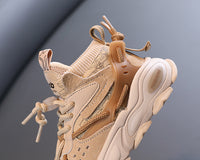 Boys' College Students Soft-soled Mid-top Sneakers