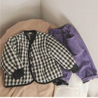 Elegant Cotton-padded Clothes All-matching Korean Style Children's Baby
