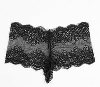 Women's Full Lace Boxer High Waist Lace Thong Panties