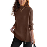 Women's Half Turtleneck Loose Outer Wear Knitwear Top