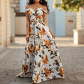 Women's Printed Tube Top Slip Dress