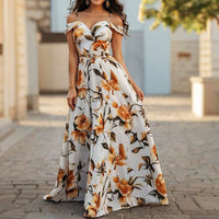 Women's Printed Tube Top Slip Dress