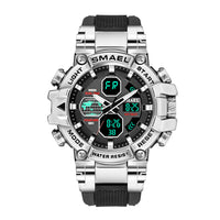 Brand Men's Sports Fashion Fitness Watch Dual