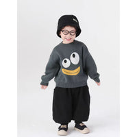 Cute Patterned Crew-neck Top For Boys