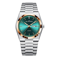 Ultra-thin Butterfly-clasp Steel-band Quartz Mens Watch