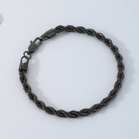 Hip-hop Trendy Braided Chain Couple Bracelet Accessory