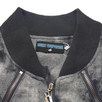 Tie-dye Camouflage Thick Quilted Baseball Jacket