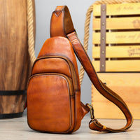 Men's First-Layer Cowhide Shoulder Bag