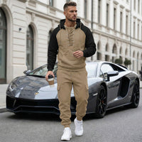 Fleece-lined Cargo Pants With Raglan Sleeves And Multiple Pockets