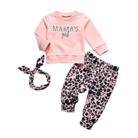 Baby Girl Pink Leopard Patterned Pants