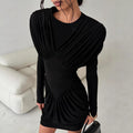 Elegant Figure-hugging Waist-cinching Womens Dress With A Sophisticated Vibe