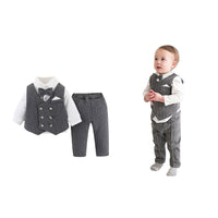 British Style New Flower Girl Boy Three-piece Suit