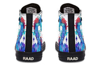 Printed Couple High Top Canvas Shoes