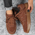 New Thick Bottom Frosted Skateboard Couple Vintage Fashion Outdoor Casual Shoes Maillard Lady Sneaker