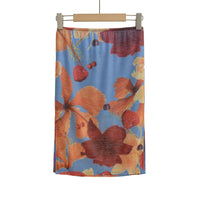 Mid-length Straight Skirt With Side Slits For A Sleek Tailored Look