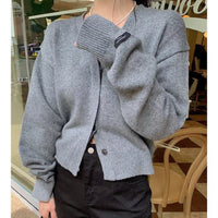 Loose Leisure All-matching Long-sleeved Knitted Cardigan Jacket