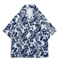 Hawaiian Ice Silk Short Sleeve Shirt Men