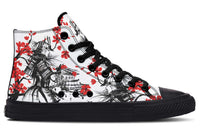 Printed Couple High-top Canvas Shoes