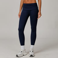 Fold High Waist Yoga Pants Women's Cloud-feeling Belly Contracting And Hip Lifting Sports Pants