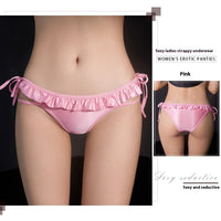 Women's High Elastic Comfortable Low Pants Lace Rope Underwear