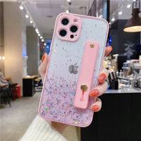 Mobile Phone Case Epoxy Glitter 11pro Gradient Fine Hole Transparent Case