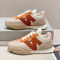 New Low-cut Fashion Color Block Platform Shoes