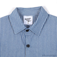 Vertical Striped Loose Long-sleeved Shirt For Men