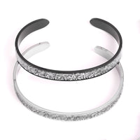 Stainless Steel Fashionable And Versatile Arabic-Script Open Bracelet
