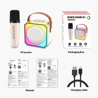 Double Microphone Household Outdoor Karaoke Microphone Speaker