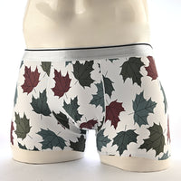 Cartoon Men's Boxer Panties Ice Silk Print Floral Mid-waist Breathable Boxers