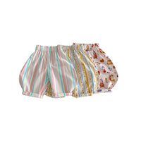 Girls' Anti-mosquito Pants Striped Floral Casual Pants