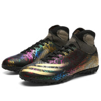 Fashion Personality New Men's High Top Soccer Football Shoes