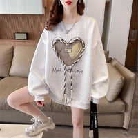 Korean Style Sense Of Design Niche Hooded Long-sleeved Sweater For Women